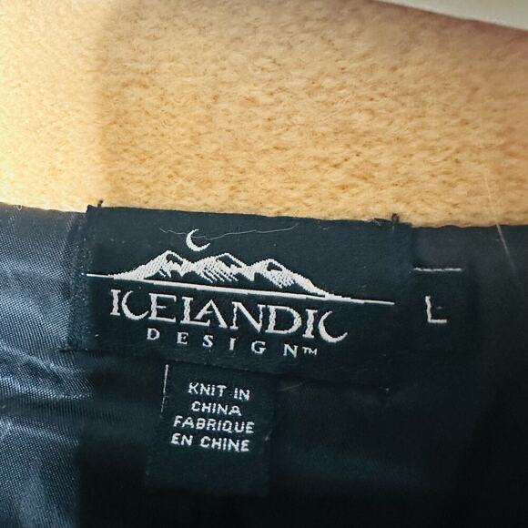 Icelandic Design Mustard Yellow Floral Wool Embroidered Shacket Jacket Size L - Picture 5 of 16